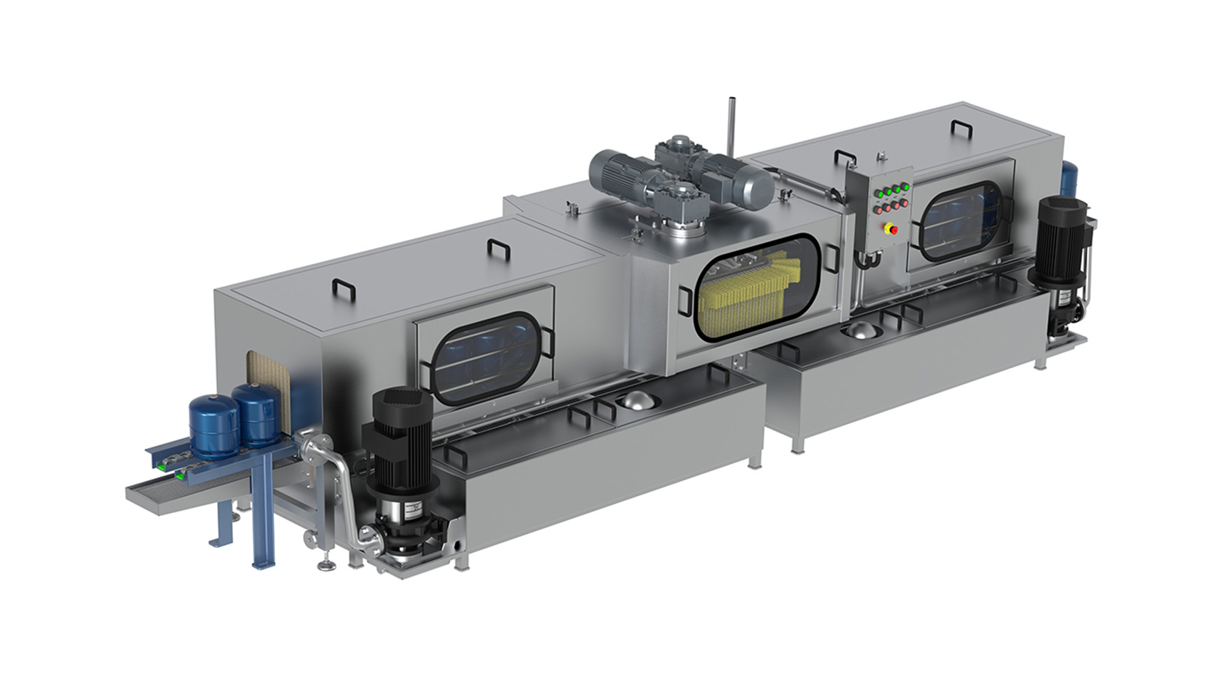 Laveuses Industrielles - Laveuse avec brossage mécanique